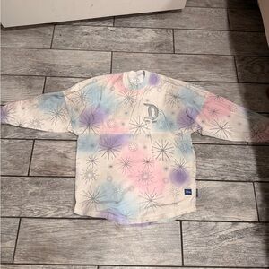 Disney Pastel Starburst Crewneck Sweatshirt - Pink Blue Purple